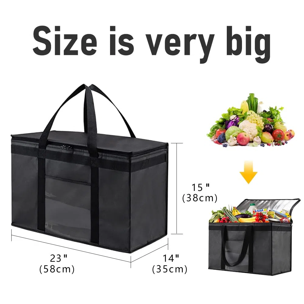 Delivery Bag Store Borsa per Consegna e Trasporto Pizza: Cabilock Borsa Termica per Pizza, Borsa Termica per Pizza da Asporto, Pieghevole di Grande Capacità, Sacchetto Termico