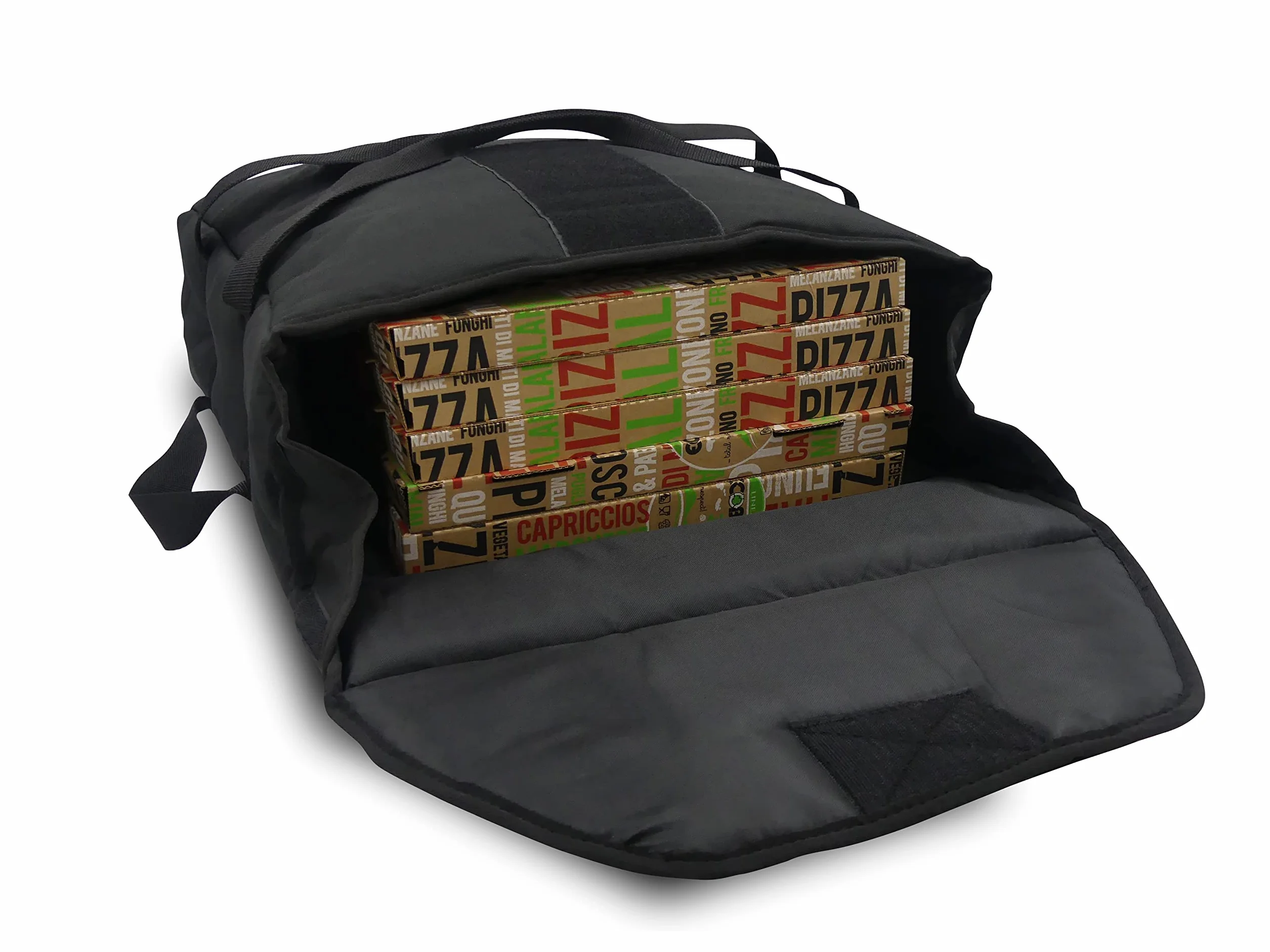 Let's GO By G.O. srl - Borsa termica porta pizze - misura 48x48x21 cm - capienza massima 6 pizze - La borsa si chiude in modo ermetico con tre comodi strappi frontali -