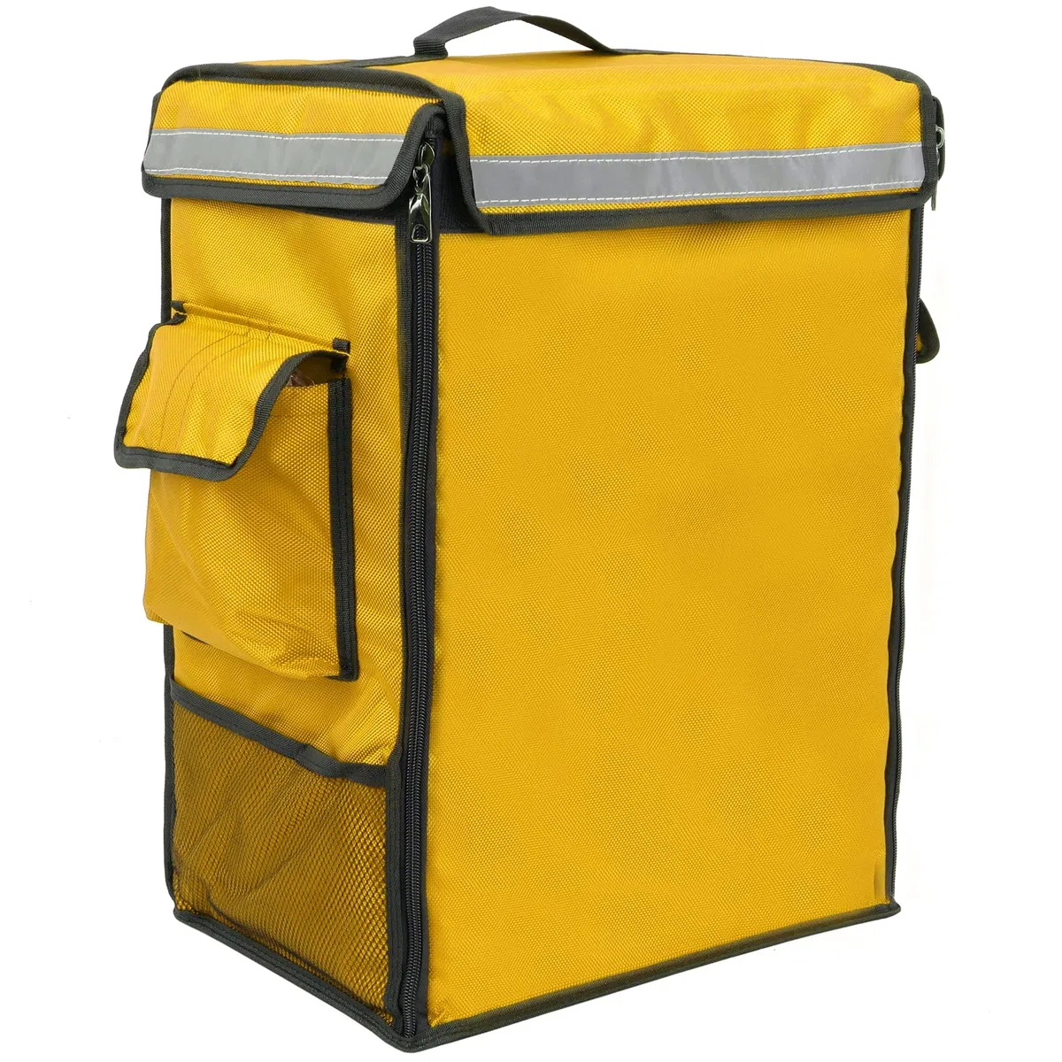 Zaino isotermico 35 x 49 x 25 cm, giallo per piatti cotti e spedizioni di ordini alimentari
