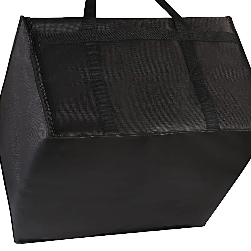 musbus borsa sacco grande, riutilizzabile, per alimenti refrigerati e isolati, ideale per la spesa della spesa (nero) Borsa termica termica frigorifero per picnic, 1链接黑色外卖包