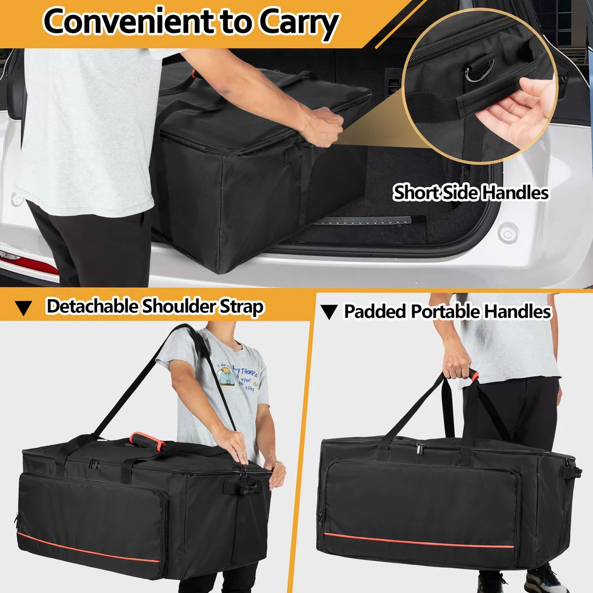 HODRANT Borsa da Forno per Pizza Portatile Compatibile con il Forno per Pizza a Gas Ooni Koda 16, Copertura per Forno per Pizza da Esterno con Tracolla per Accessori per Forno per Pizza (Solo Borsa)