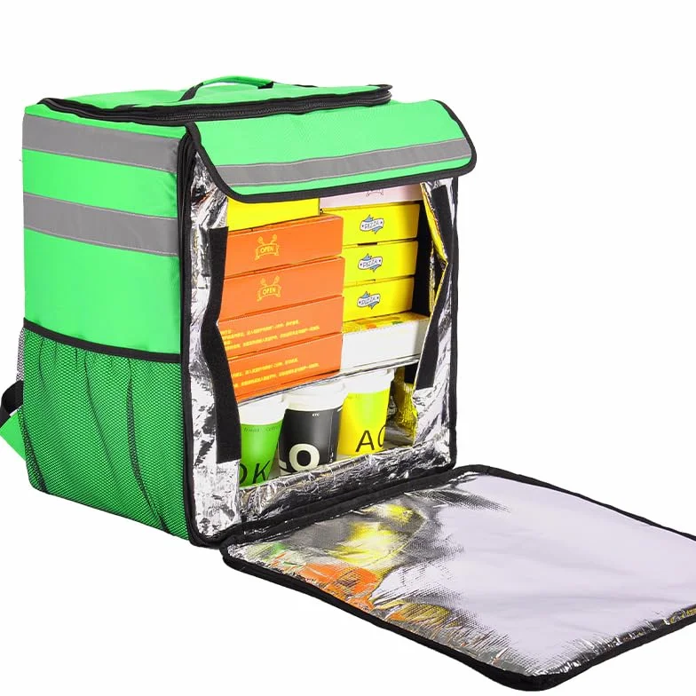 Delivery Bag Store Borsa per consegna telescopica da 89 litri per Uber Eats Zaino per consegna cibo isolato con funzionalità espandibile Borsa termica per pizza idrorepellente Bagpack