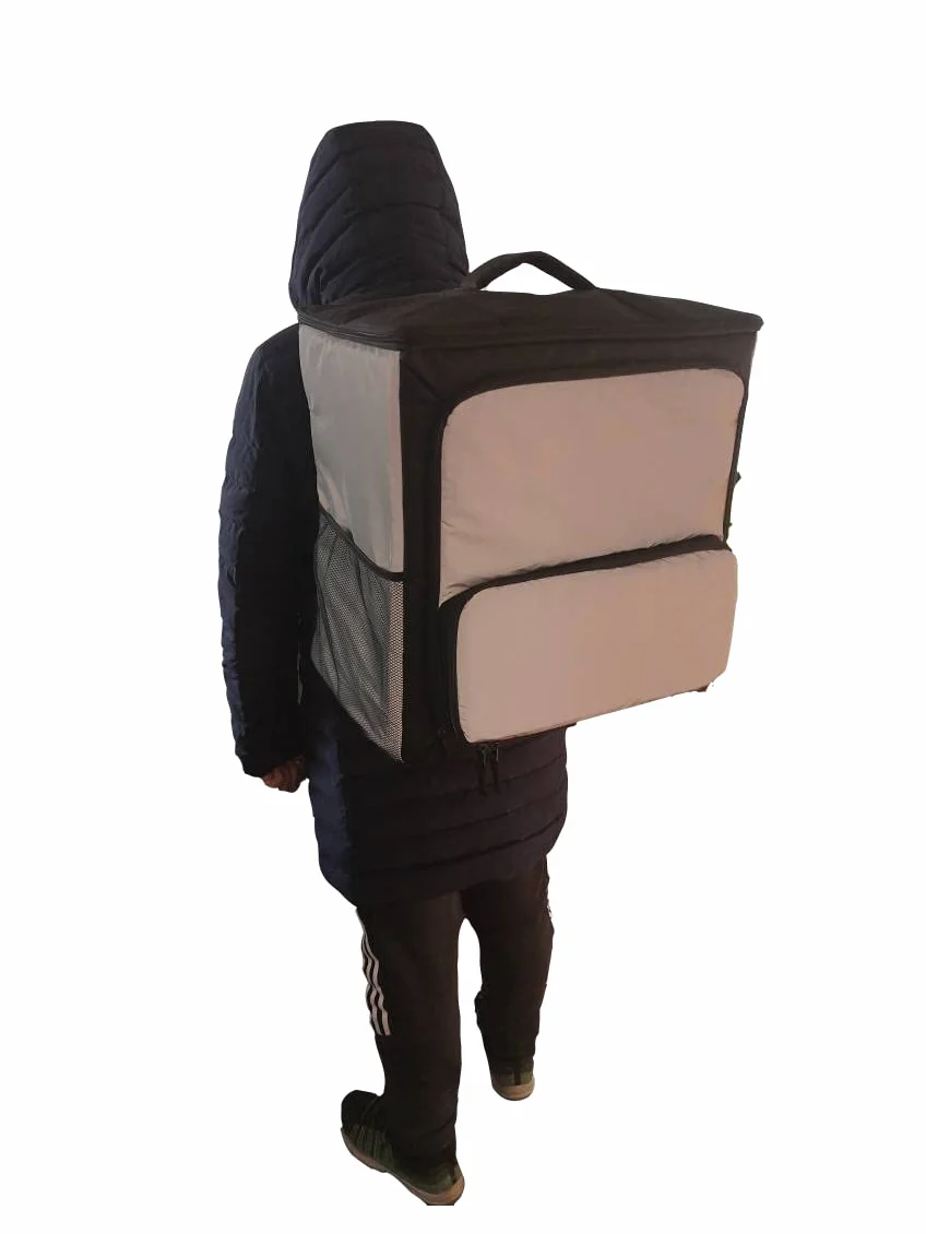 Delivery Bag Store 60 XL Grande zaino per la consegna degli alimenti, borsa termica espandibile per catering, borsa termica per pizza Uber Eats Deliveroo