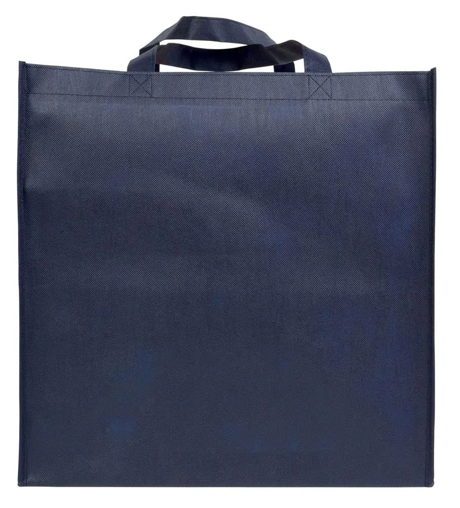 Generico 10/20/30/50 Pezzi Borsa Shopper per Pizza, 80 g/m², TNT Formato Grande 36 x 37 x 36 cm - 47 LT per Asporto, Set da (10, blu)