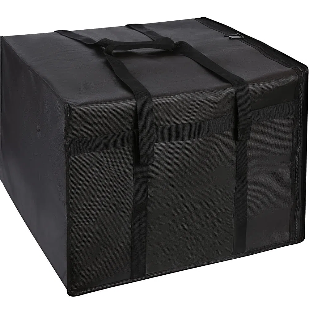musbus borsa sacco grande, riutilizzabile, per alimenti refrigerati e isolati, ideale per la spesa della spesa (nero) Borsa termica termica frigorifero per picnic, 1链接黑色外卖包