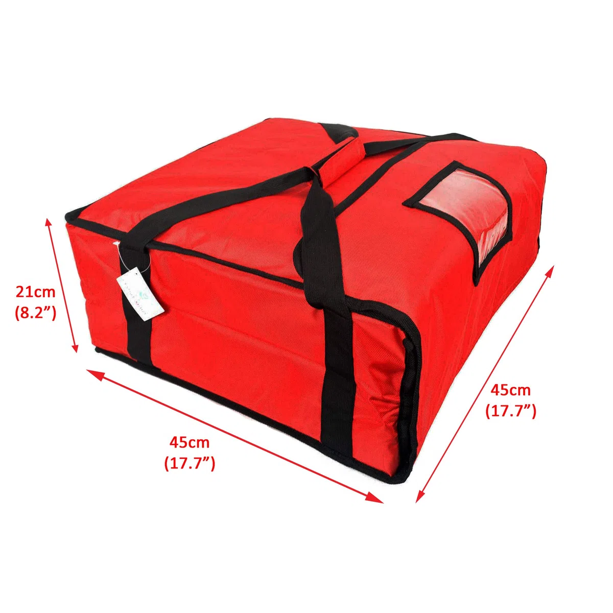 Borsa termica isolata 45x45x21cm della consegna del ristorante della pizza dell'alimento caldo